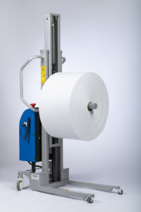 Read more about the article On-A-Roll® Lifter Narrow Web: Power Pole Lifter 86”H