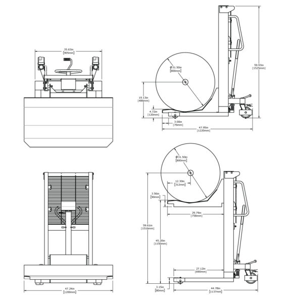 ON-A-ROLL® Lifter Low Profile Grande Max - Material Handling